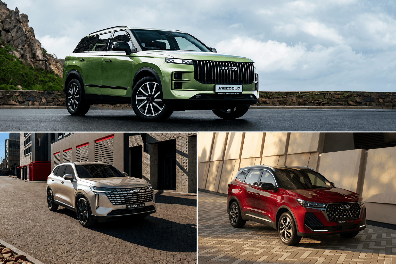 Chery Tiggo 7 vs Haval H6 vs Jaecoo J7: the Chinese mid-size SUV war