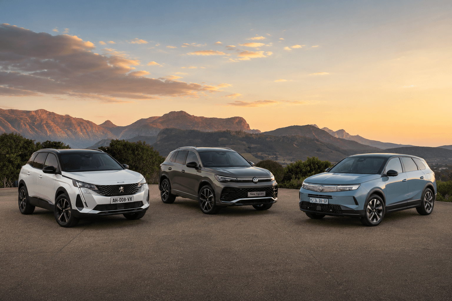 Opel Grandland vs VW Tiguan vs Peugeot 3008: European crossover value check